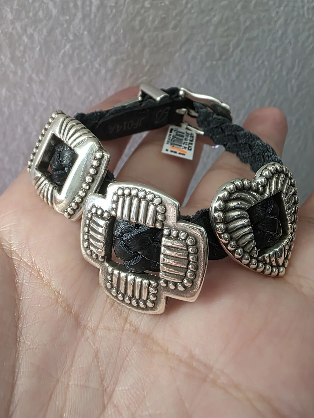 Brighton black braided